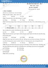 Đề kiểm tra học kì 2 Toán 3 Cánh diều - Đề số 1